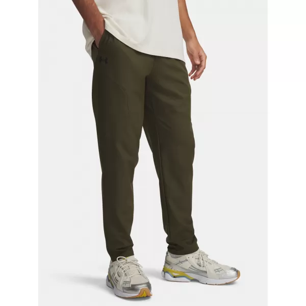  Pantaloni sport pentru bărbați UNDER ARMOUR UA UNSTOPPABLE TAPERED PANTS 6003861-308 VERDE 