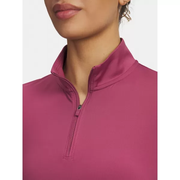  Tricou pentru femei UNDER ARMOUR UA DRIVE 1/4 ZIP 6003797-659 ROŞU 