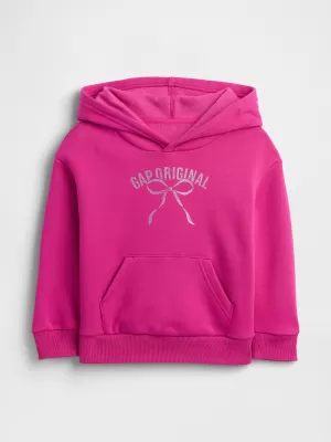 Hanorac pentru copii GAP LOGO PULLOVER HOODIE 793465-01 FUCSIA STRĂLUCITOR