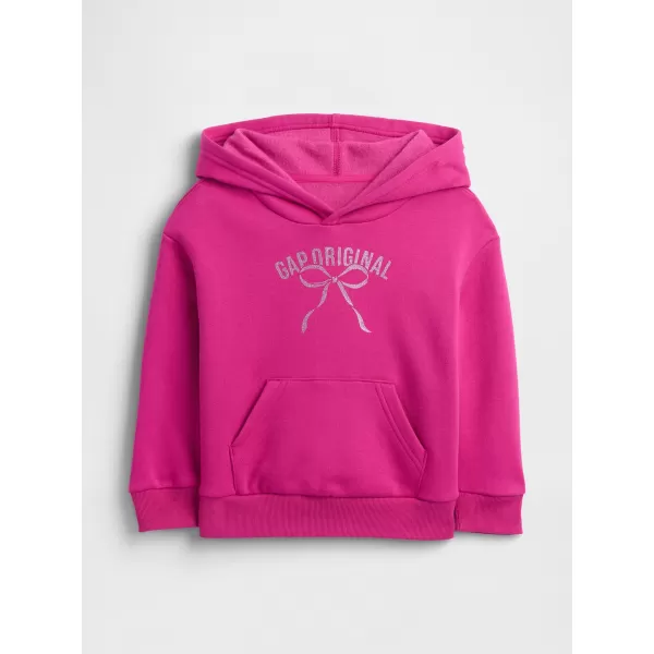  Hanorac pentru copii GAP LOGO PULLOVER HOODIE 793465-01 FUCSIA STRĂLUCITOR 
