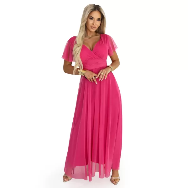  Rochie NUMOCO 562-9 ZMEURĂ 