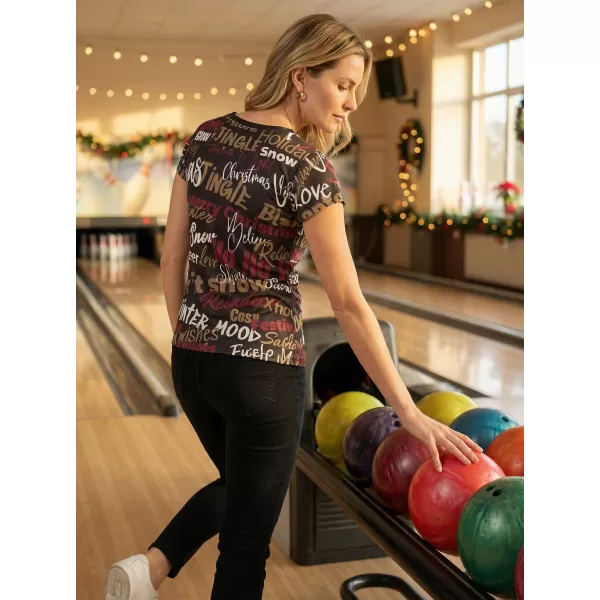  Tricou de Crăciun premium pentru femei ALTISPORT VOJ/ALWVN9TR06 MARO 