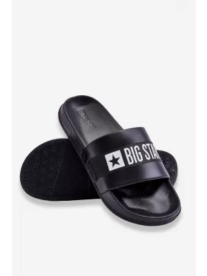 Slapi bărbați BIG STAR LL174458 NEGRI Pantofi Big Star