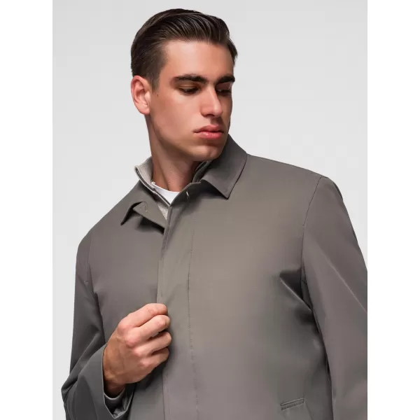  Palton pentru bărbați OMBRE OM-COLC-0139 FRASIN 