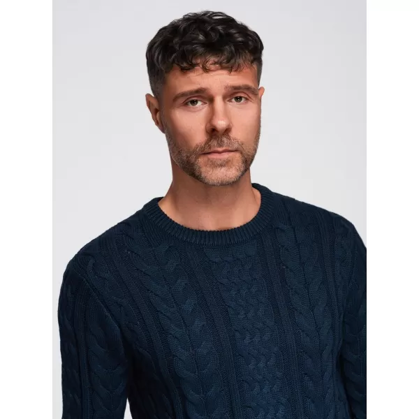  Pulover pentru bărbați OMBRE OM-SWSW-0173 ALBASTRU MARIN 