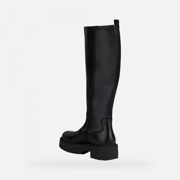 Cizme de dama GEOX SPHERICA EC7 G004247 NEGRU 
