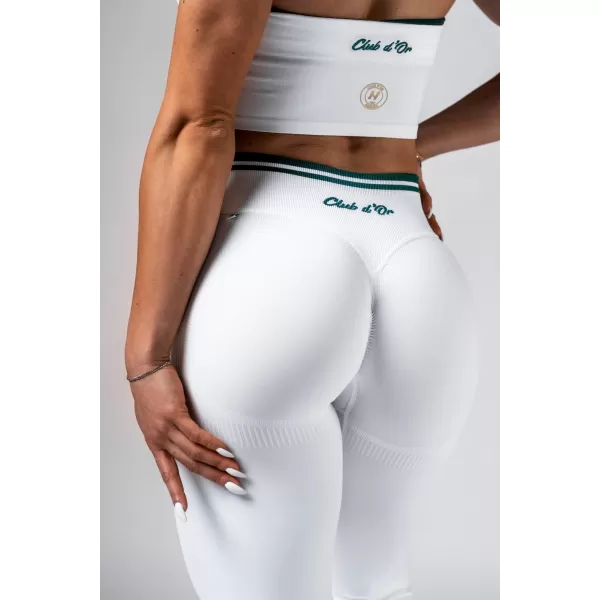  Jambiere push-up cu talie înaltă CLUB DOR 629 WHITE Nebbia 