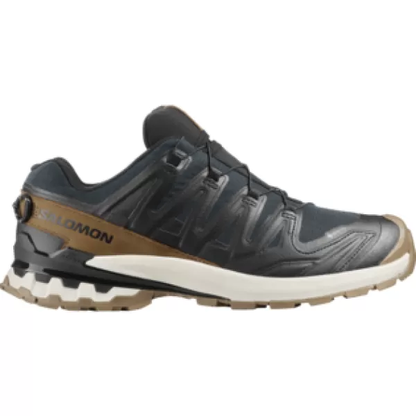  Pantofi pentru bărbați SALOMON XA PRO 3D V9 GTX LIFELONG M L47963800 NEGRU/COYOTE BROWN/GHEAȚĂ DE VANILIE 