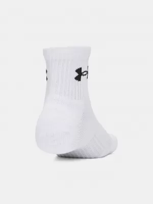 Șosete UNDER ARMOUR PERFORMANCE COTTON 3P QTR 6009686-100 ALB