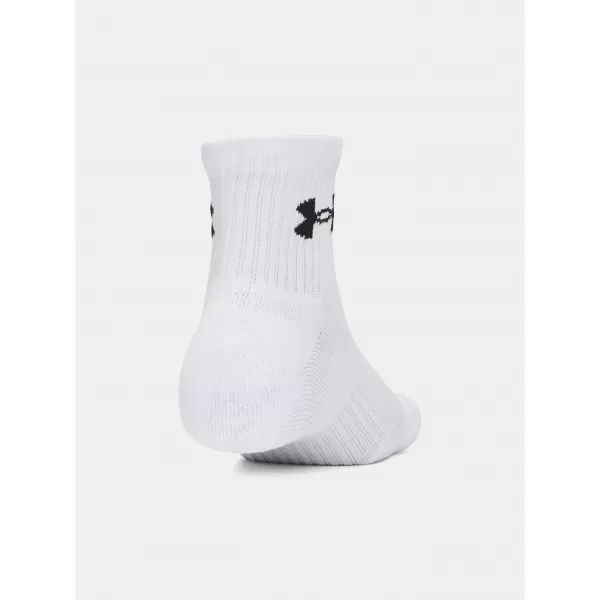  Șosete UNDER ARMOUR PERFORMANCE COTTON 3P QTR 6009686-100 ALB 