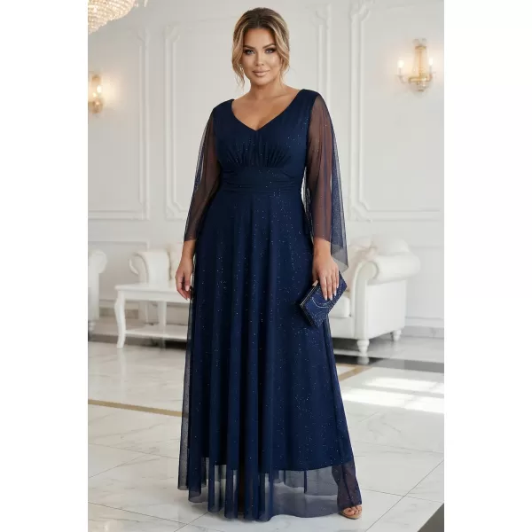  Rochie NUMOCO 655-3 ALBASTRU ÎNCHIS 