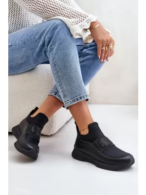 Pantofi de dama cu platforma ARTIKER 55C0035 NEGRU