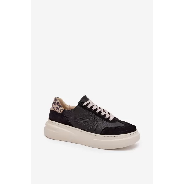  Adidași de damă ZAZOO N1263 BEJ/NEGRU 