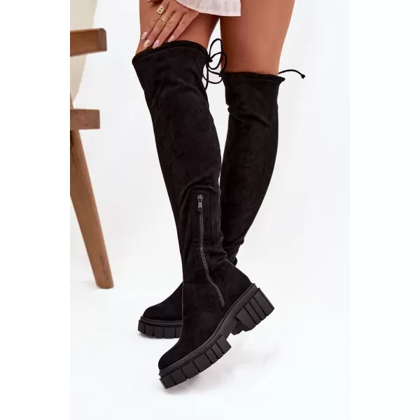  Pantofi de dama BOTO CHEERA 21449 NEGRU 