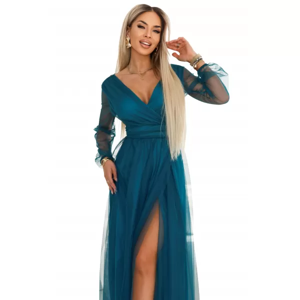  Rochie NUMOCO 664-2 VERDE STICLA 
