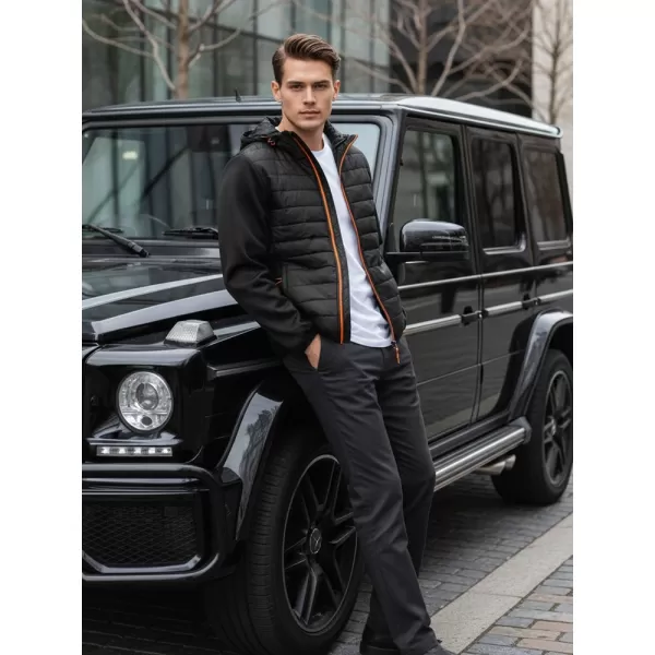  Jachetă pentru bărbați DSTREET TX3785 NEGRU 