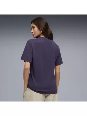 Tricou pentru femei PUMA GRAPHICS RELAXED TEE BETTER 691908_64 PRUNĂ ADÂNCĂ