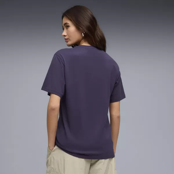  Tricou pentru femei PUMA GRAPHICS RELAXED TEE BETTER 691908_64 PRUNĂ ADÂNCĂ 