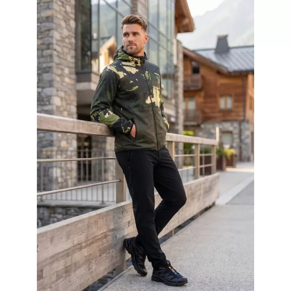  Jachetă softshell premium pentru bărbați ALTISPORT VOJ/ALM125JACK01 MASCA/GRN 