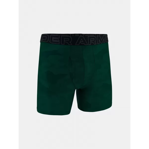  Boxeri pentru bărbați UNDER ARMOUR UA PERFORMANCE TECH - PRINT 6IN - 1PK 1383875-338 VERDE 