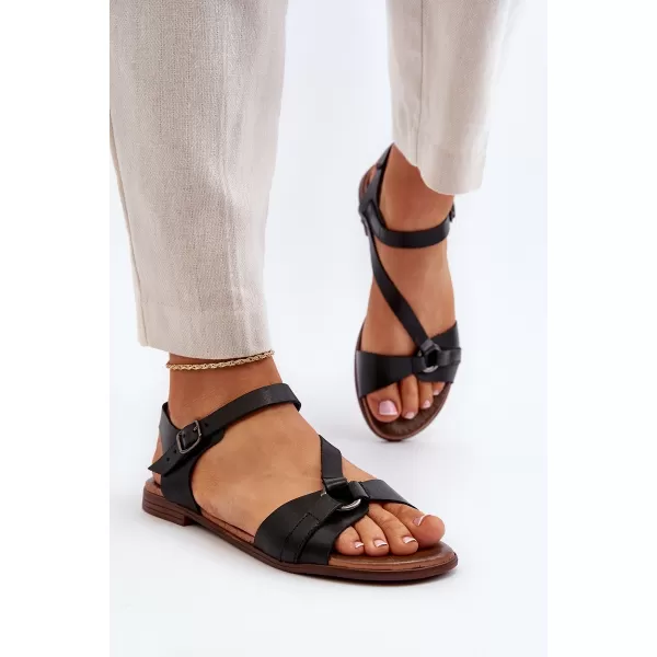  Sandale de dama ZAZOO 40182 NEGRU 
