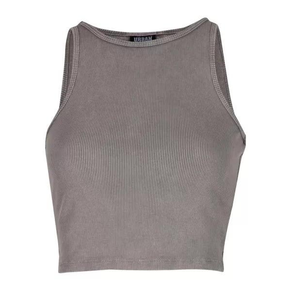  Tricou pentru femei URBAN CLASSICS TB7482A GRI OȚEL 