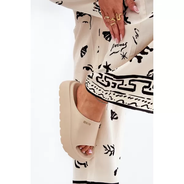  Papuci dama BIG STAR RR274A569 BEI Pantofi Big Star 