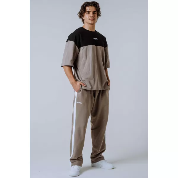  Tricou supradimensionat POWER 898 LIGHT BROWN ASH Nebbia 