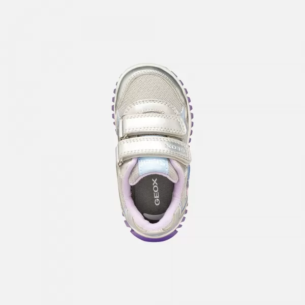  Adidași pentru fete GEOX LIGHTYLOO B6561C0AJASC1316 ARGINT 