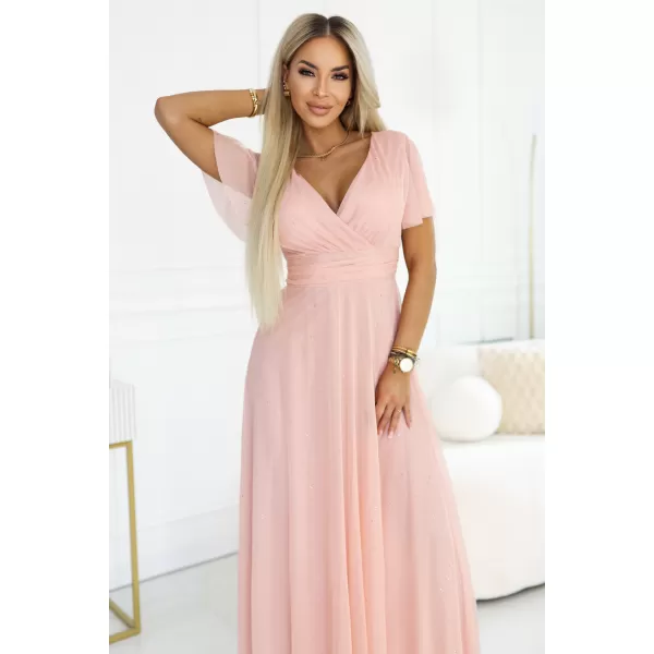  Rochie NUMOCO 635-7 PIERSICĂ 