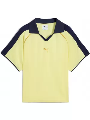 Tricou funcțional de damă PUMA T7 RELAXED FOOTBALL JERSEY 632157-35 LUNA DE AUR