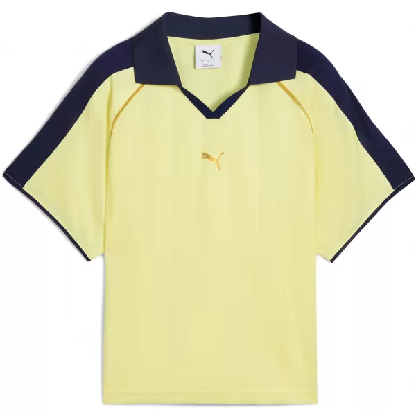  Tricou funcțional de damă PUMA T7 RELAXED FOOTBALL JERSEY 632157-35 LUNA DE AUR 