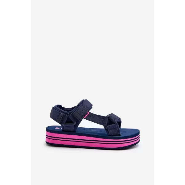  Sandale de dama LEE COOPER LCW-24-05-2753L BLEUMARIN/FUCSIA 