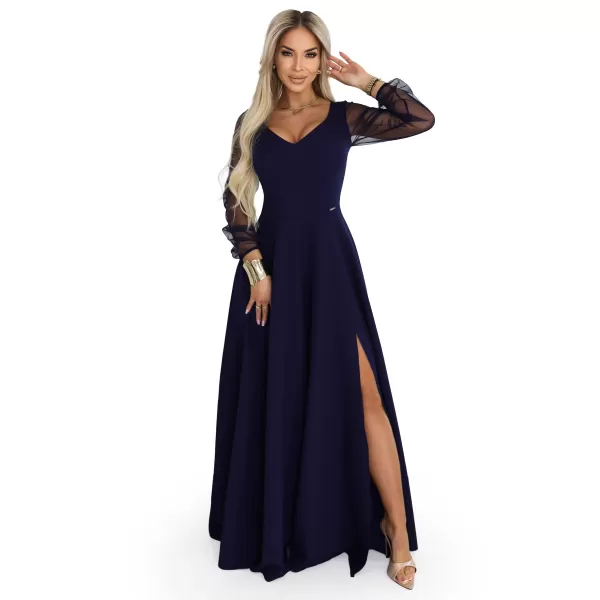  Rochie NUMOCO 640-3 ALBASTRU ÎNCHIS 