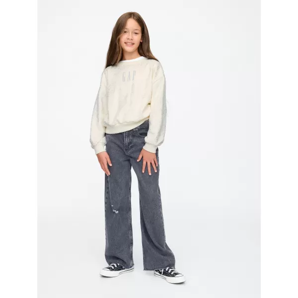  Hanorac pentru copii GAP LOGO SWEATSHIRT 628718-01 GER DE FILDEȘ 