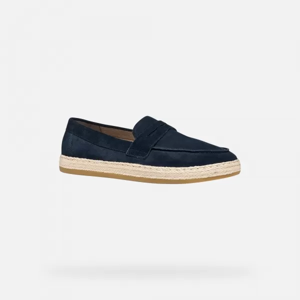  Mocasini pentru bărbați GEOX PANTELLERIA G014528 ALBASTRU ÎNCHIS 