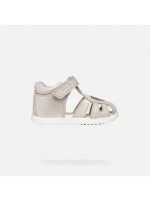 Primii pași fetelor GEOX SANDAL MACCHIA B654WA0MAEWC0262 GRI