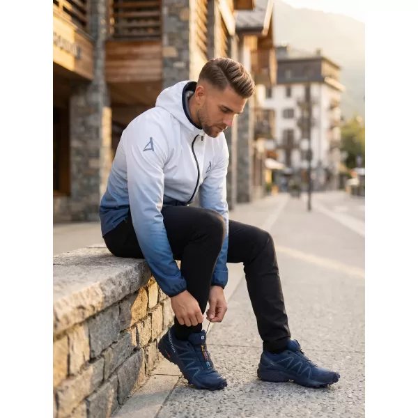  Jachetă softshell premium pentru bărbați ALTISPORT VOJ/ALM126JACK01 BLEUMARIN/ALB 