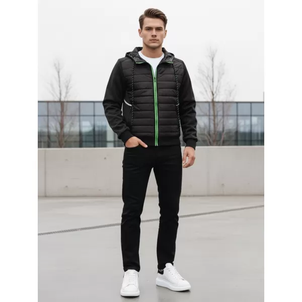 Jachetă pentru bărbați DSTREET TX4394 NEGRU 