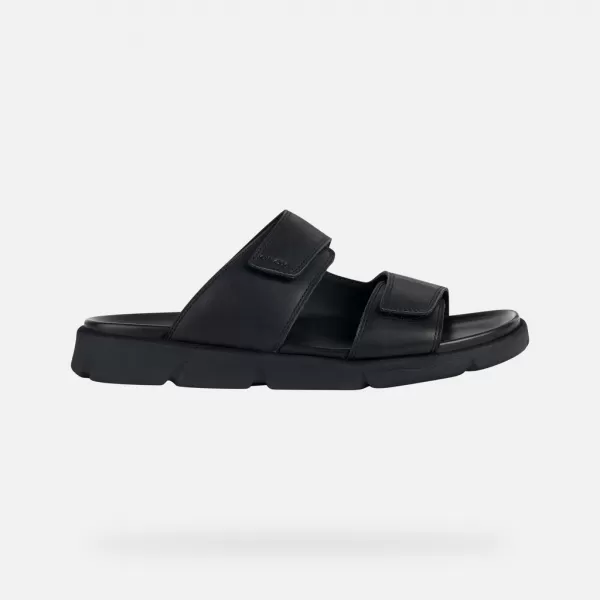 Papuci pentru bărbați GEOX XAND 2S G002593 NEGRU 