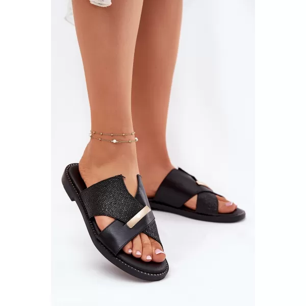  Papuci de damă VINCEZA 17385 NEGRU 