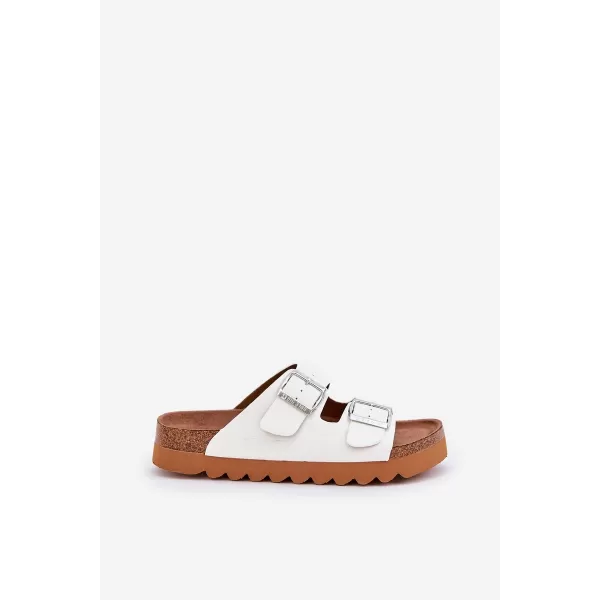  Papuci dama BIG STAR LL274480 WHITE Pantofi Big Star 