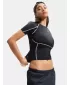Tricou pentru femei UNDER ARMOUR HEATGEAR ELITE SS 6015368-008 NEGRU