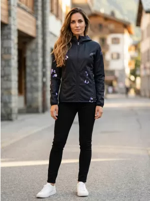 Jachetă softshell premium pentru femei ALTISPORT VOJ/ALW077JACK01 NEGRU/VIOLET