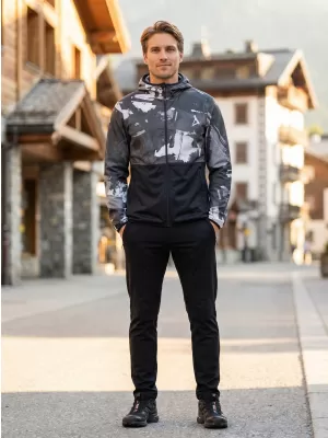 Jachetă softshell premium pentru bărbați ALTISPORT VOJ/ALM125JACK01 MASCA/NEGRU