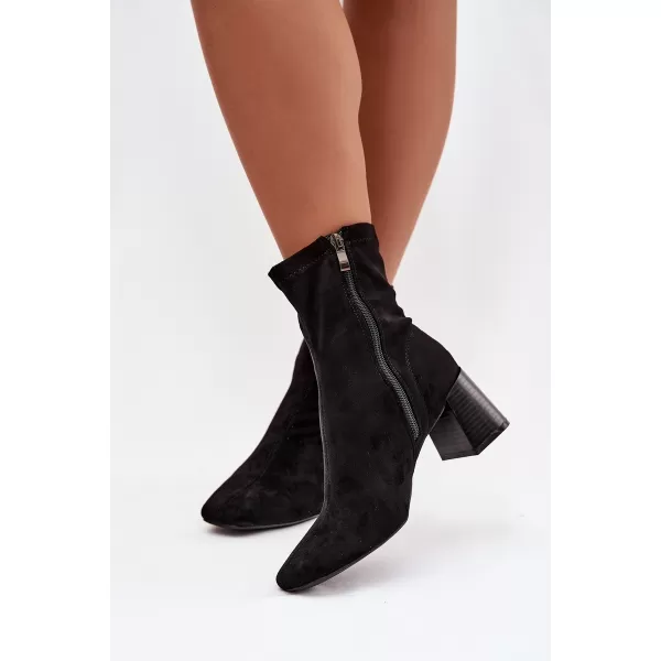  Pantofi de dama cu toc BOTO OLIANNE 40587 NEGRU 