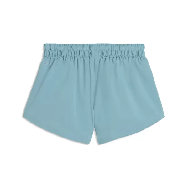  Pantaloni scurți de damă PUMA TAD ESSENTIAL 3" WOVEN SHORT 525903_99 ALBASTRUL MĂRII BALTICE 