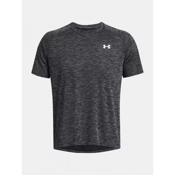  Tricou pentru bărbați UNDER ARMOUR TECH TEXTURED SS 1382796-001 NEGRU 