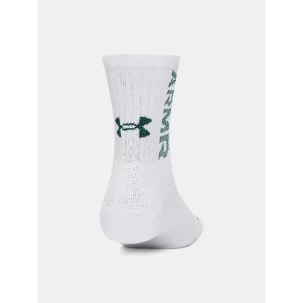  Șosete UNDER ARMOUR UA 3-MAKER 3PK MID-CREW 1373084-106 ALB 