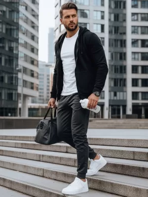 Pantaloni pentru bărbați DSTREET UX4123 GRI ÎNCHIS